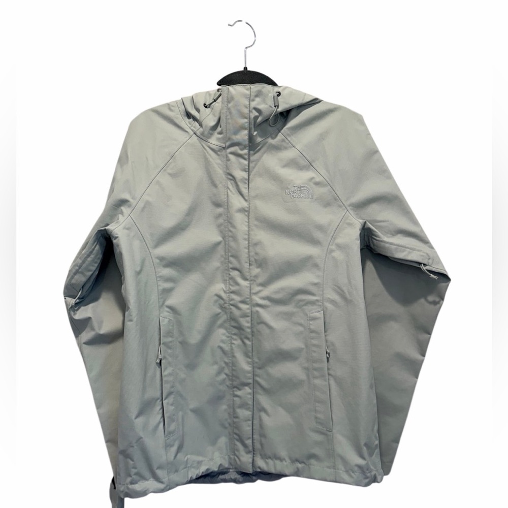 The North Face HyVent Rain Jacket Womens Small - Light Gray
